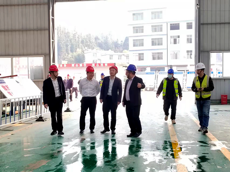 江西交通投資集團黨委副書記謝兼發(fā)一行蒞臨吉康改擴建C1標項目調研指導工作